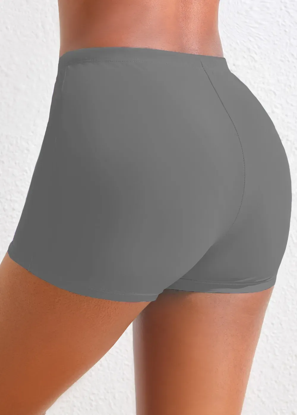 Mid Waisted Peacock Blue Swim Shorts