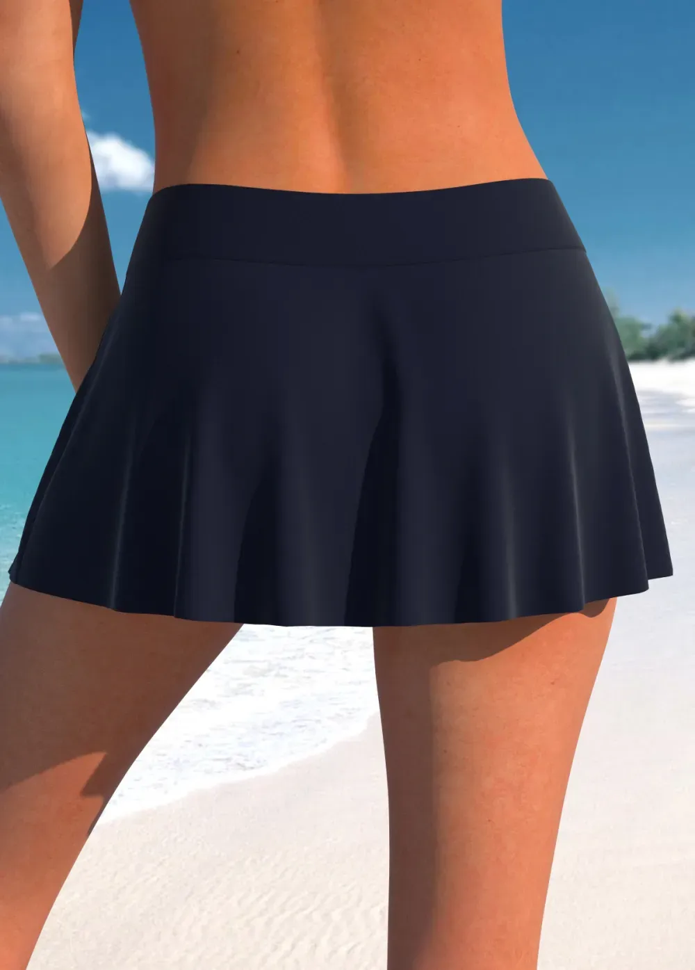 Circular Ring Mid Waisted Paisley Print Tankini Set