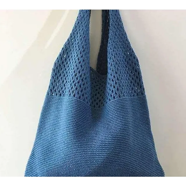 Women's Girls' Tote Shoulder Bag Polyester Shopping Daily Holiday Solid Color