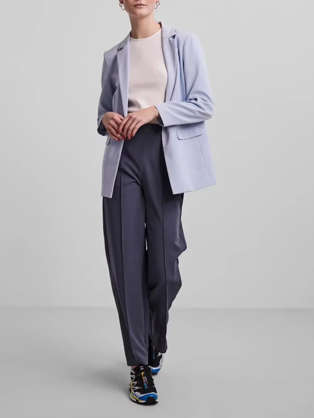 Plain Colored Without Fasteningl Blazer