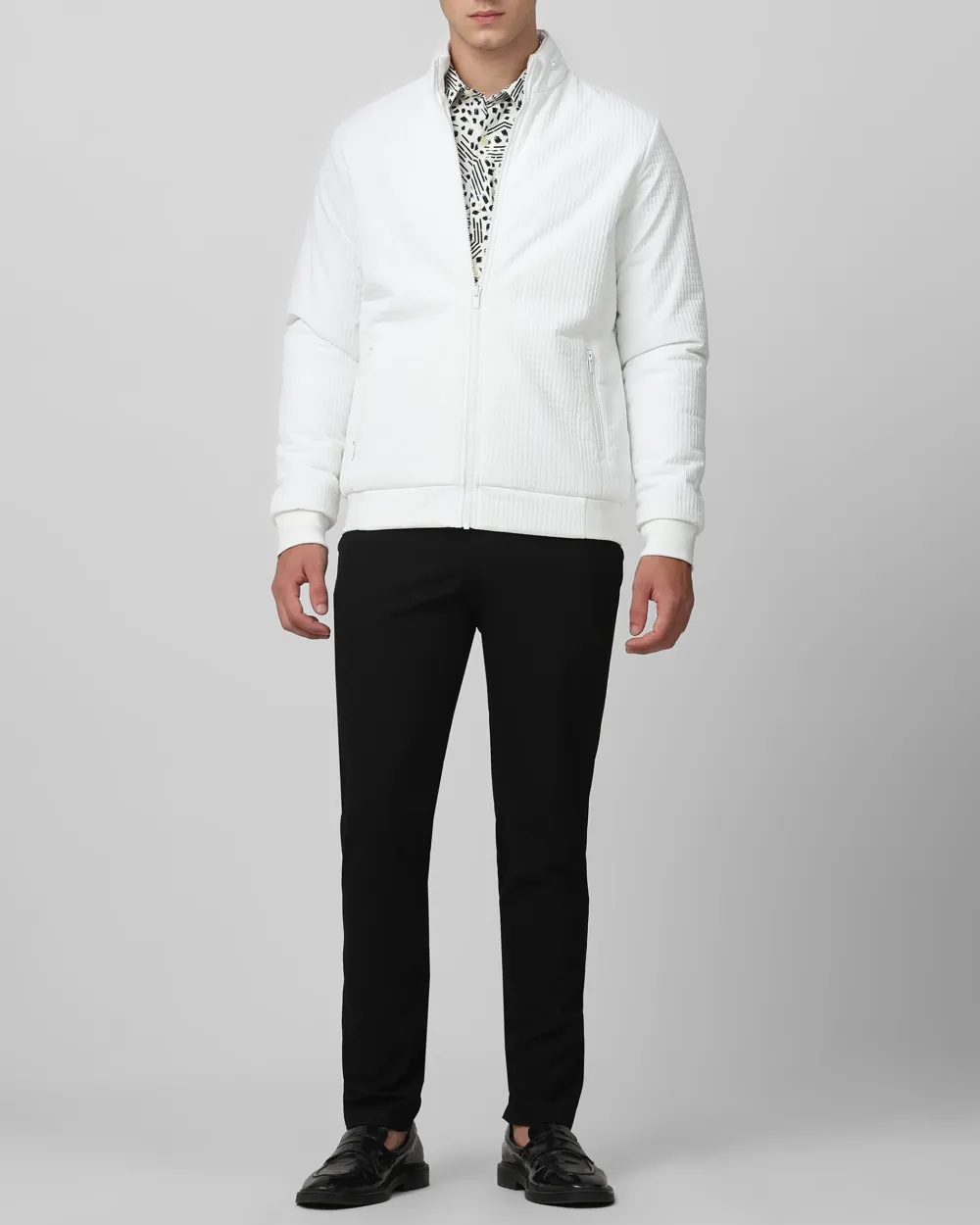 Versatile Comfortable Slim-Fit White Jacket