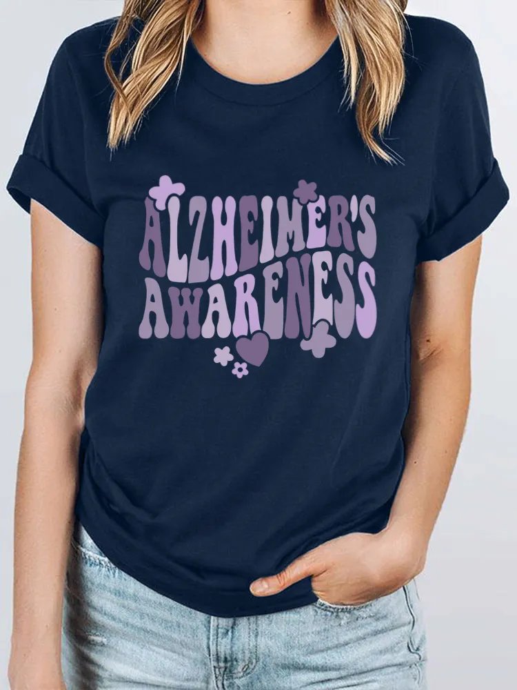 I Wear Purple For Someone Alzheimer's Awareness T-Shirt