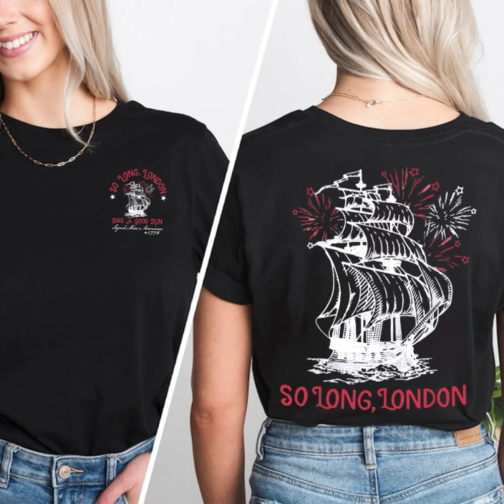 Nautical Ship Graphic Farewell Tee
