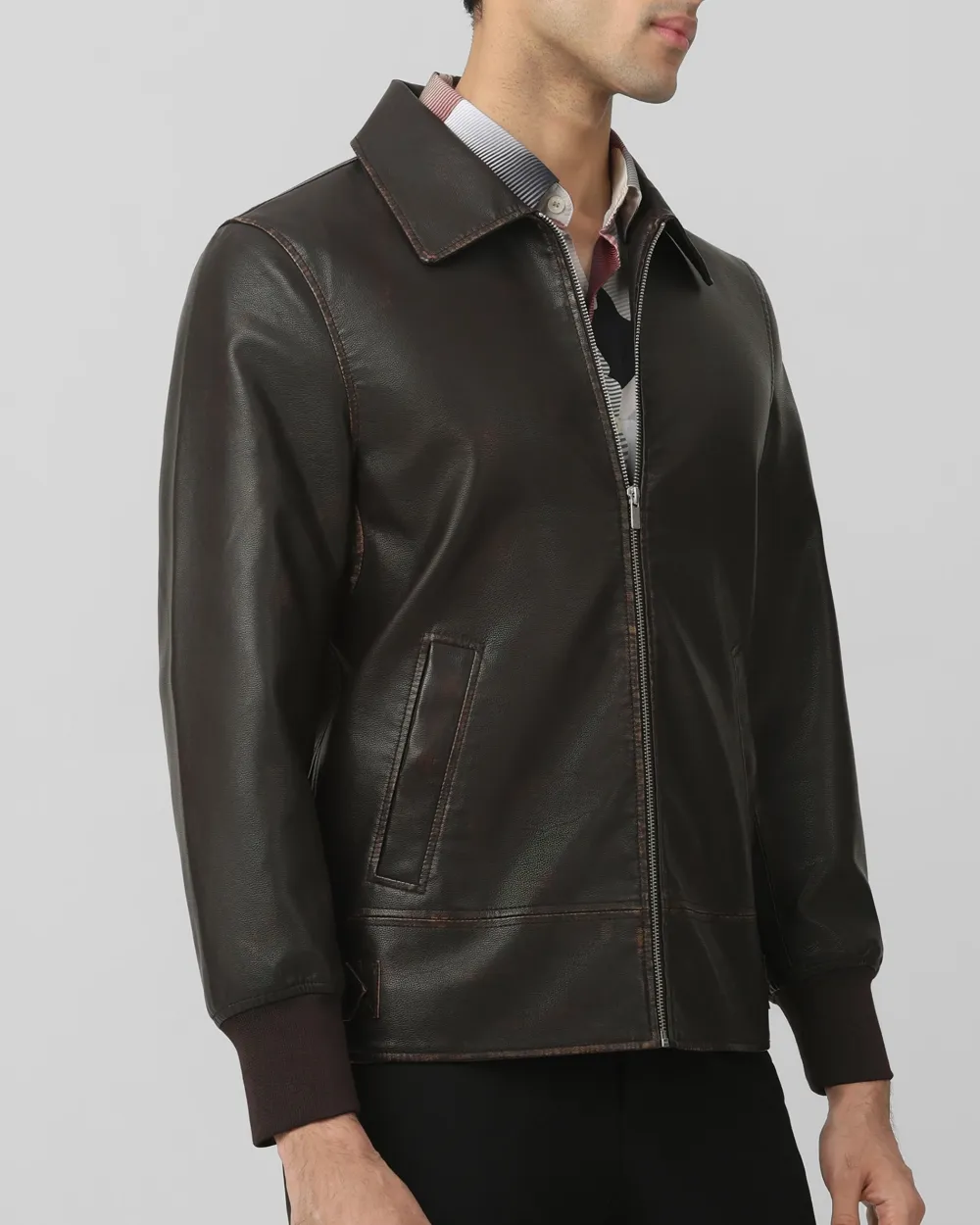 Retro Slim Comfortable Punk Biker Olive Jacket