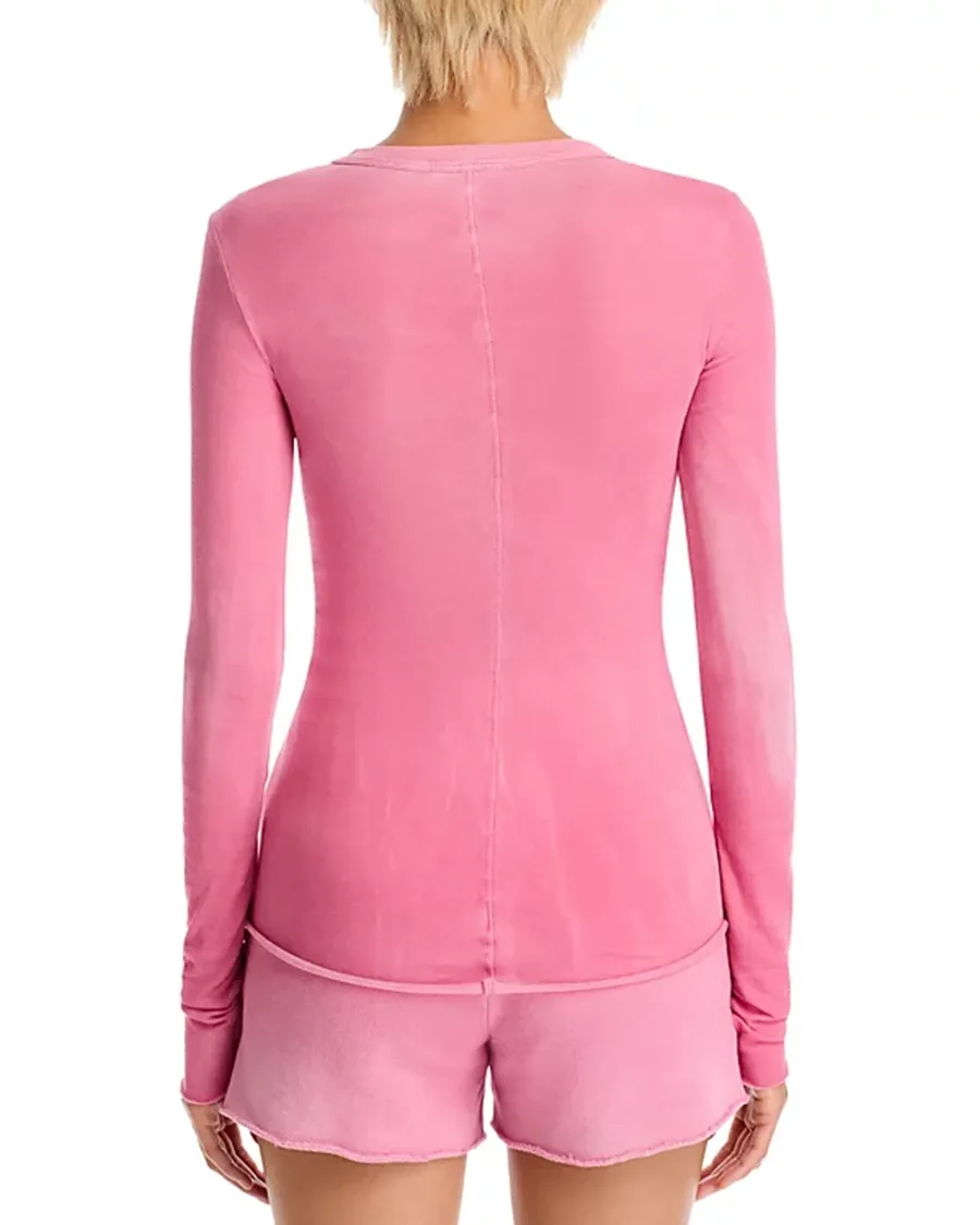 Long Sleeve Crew Neck Cotton Tee