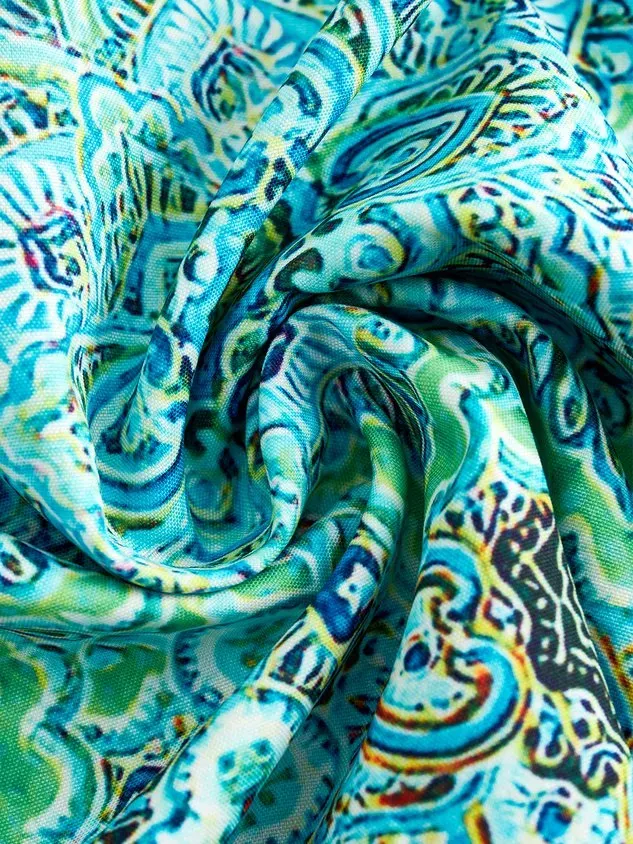 V Neck Floral Vacation Casual T-Shirt/Tee