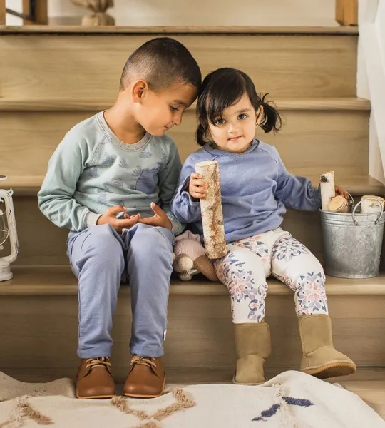 Homemade Snowflakes Girl Top and Pants Set