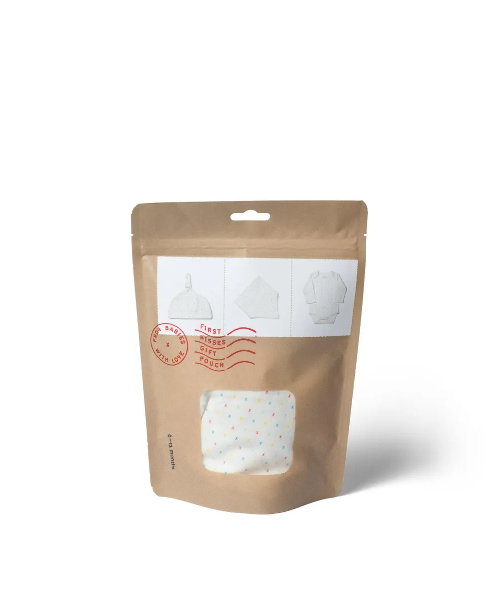 From Babies with Love - First Kisses Organic Gift Pouch - Large