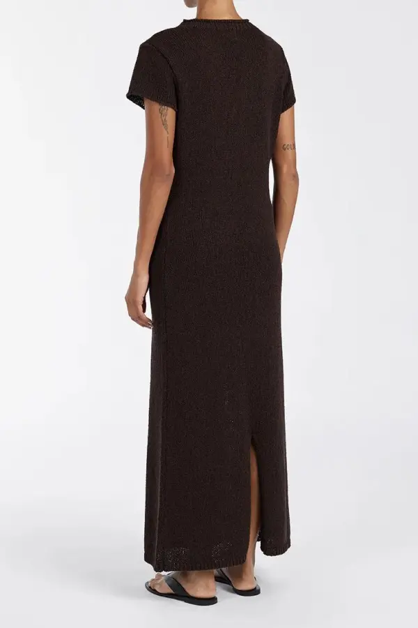 BITTER CHOC KNIT MIDI DRESS