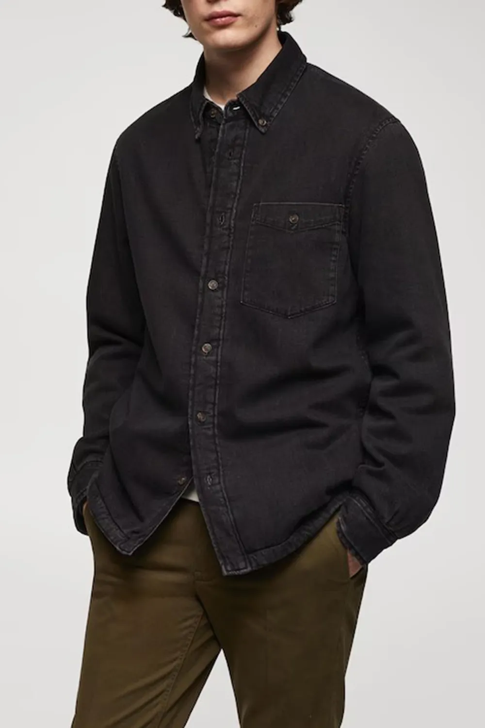 Quilted Denim Overshirt