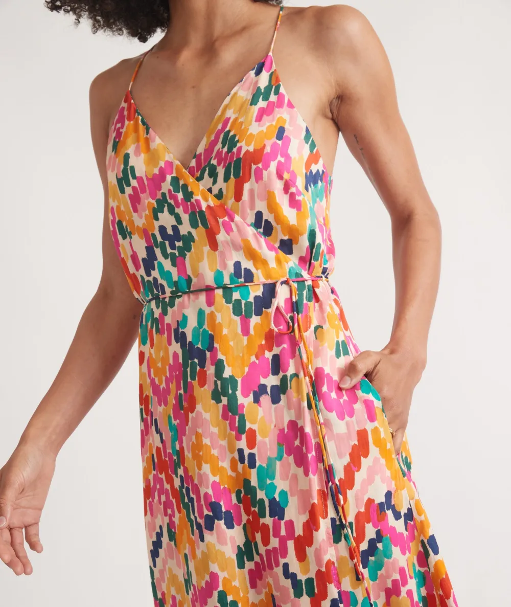 Multicolor Floral Print A-Line Dress