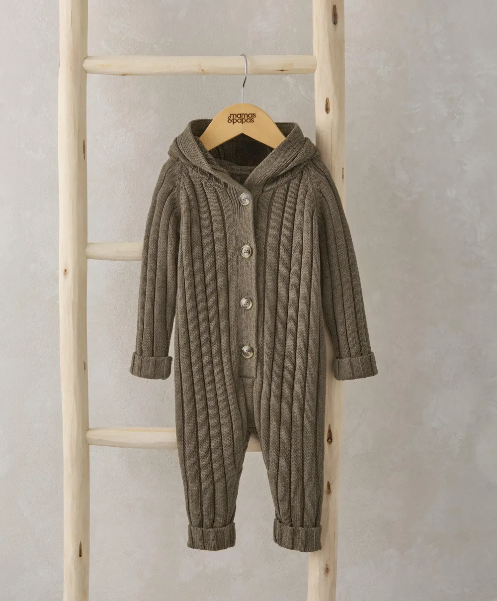 Chunky Knitted Romper - Sand