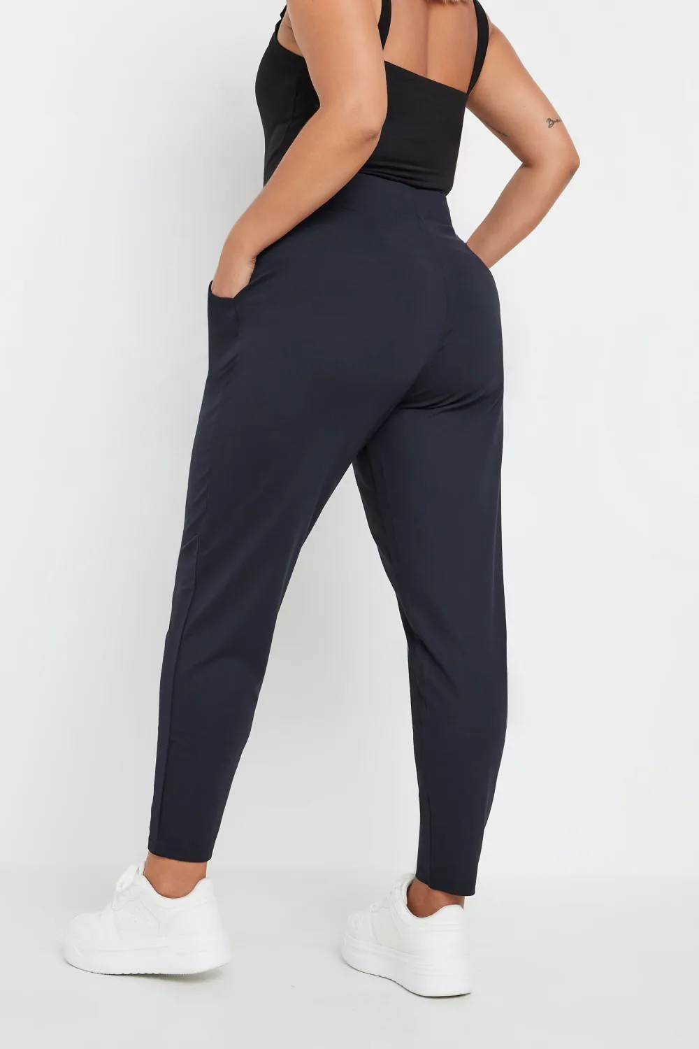 YOURS Curve Navy Blue Stretch Joggers