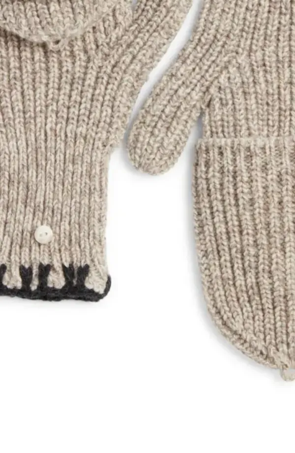 Wool Blend Foldover Mittens