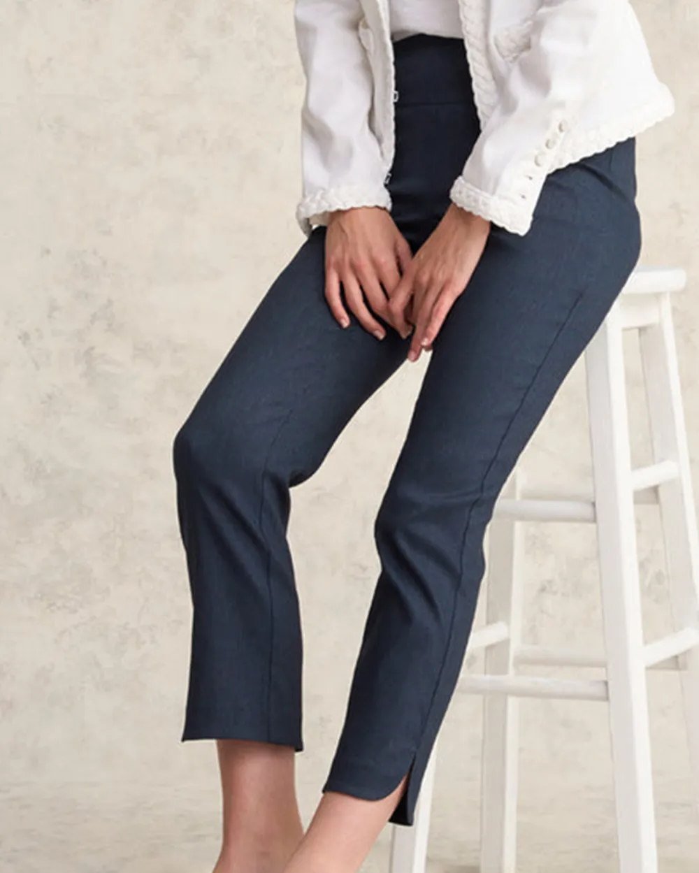 High Waisted Slim Fit Pants