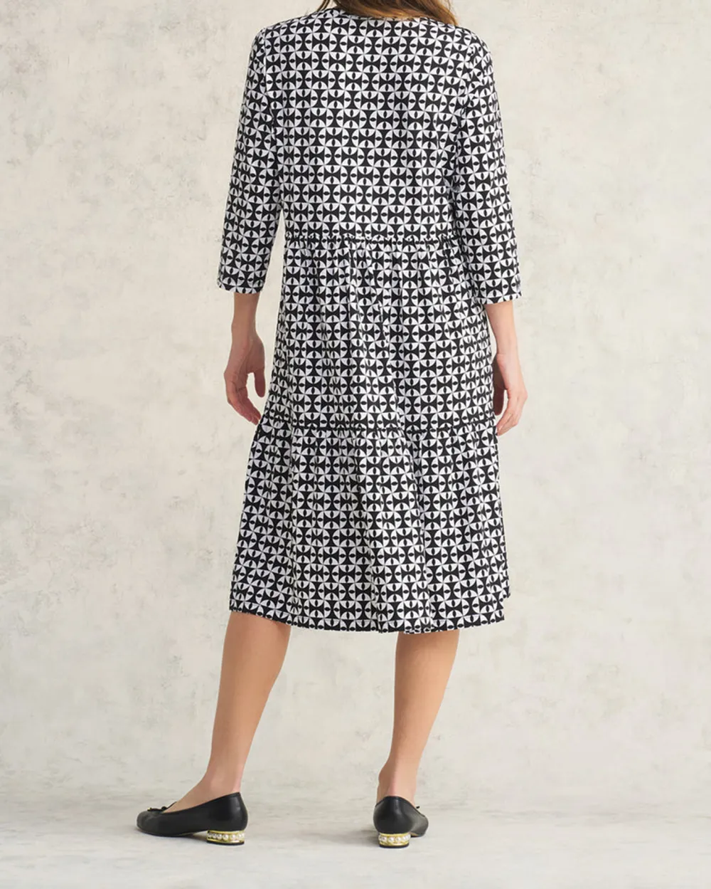 High Twist Jersey Tier Dress