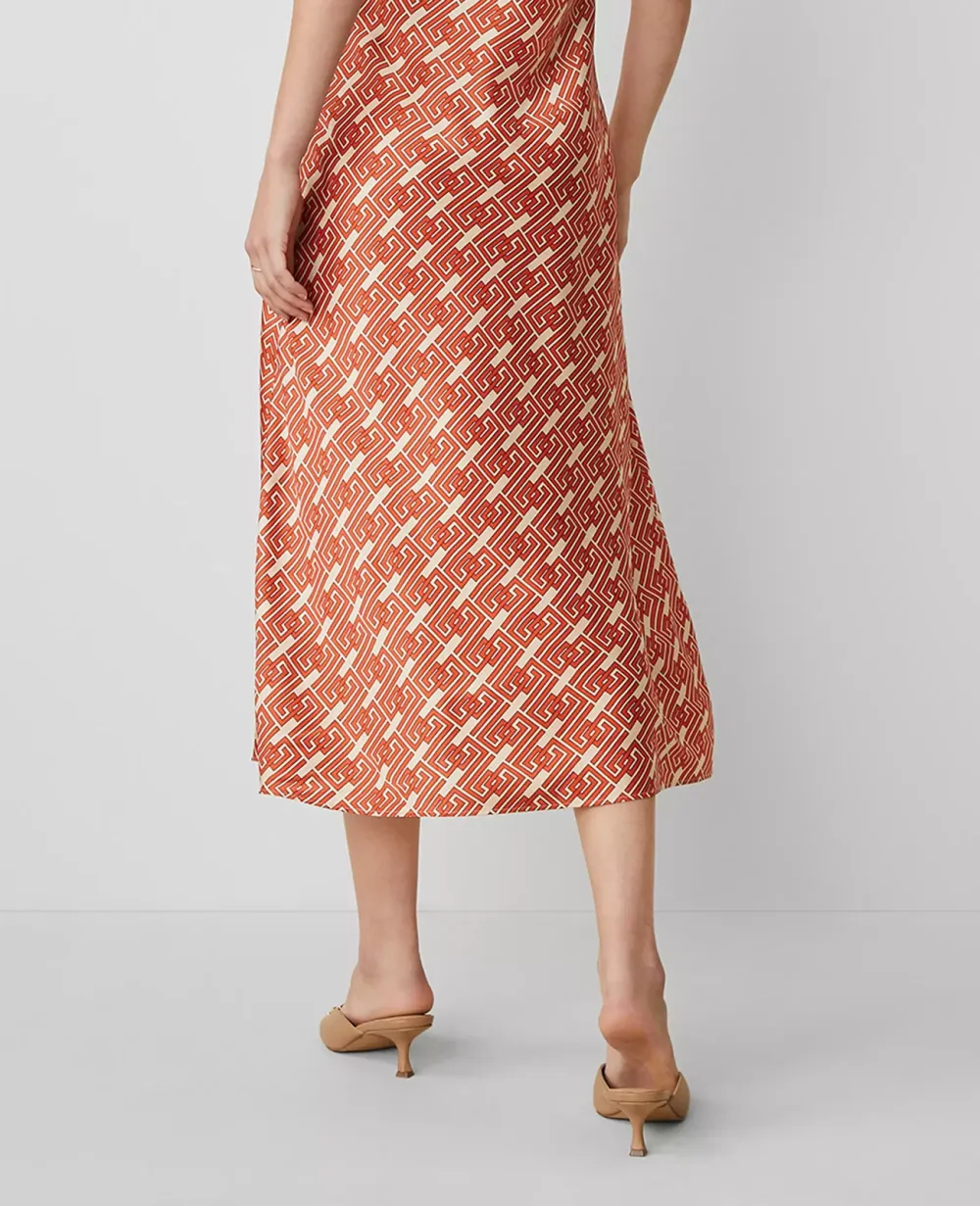 Maze Column Slip Dress