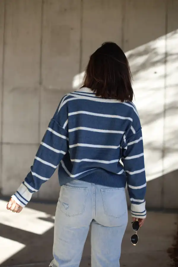 Snow Fall Striped Sweater