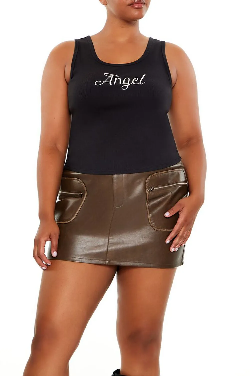 Plus Size Angel Devil Tank Top