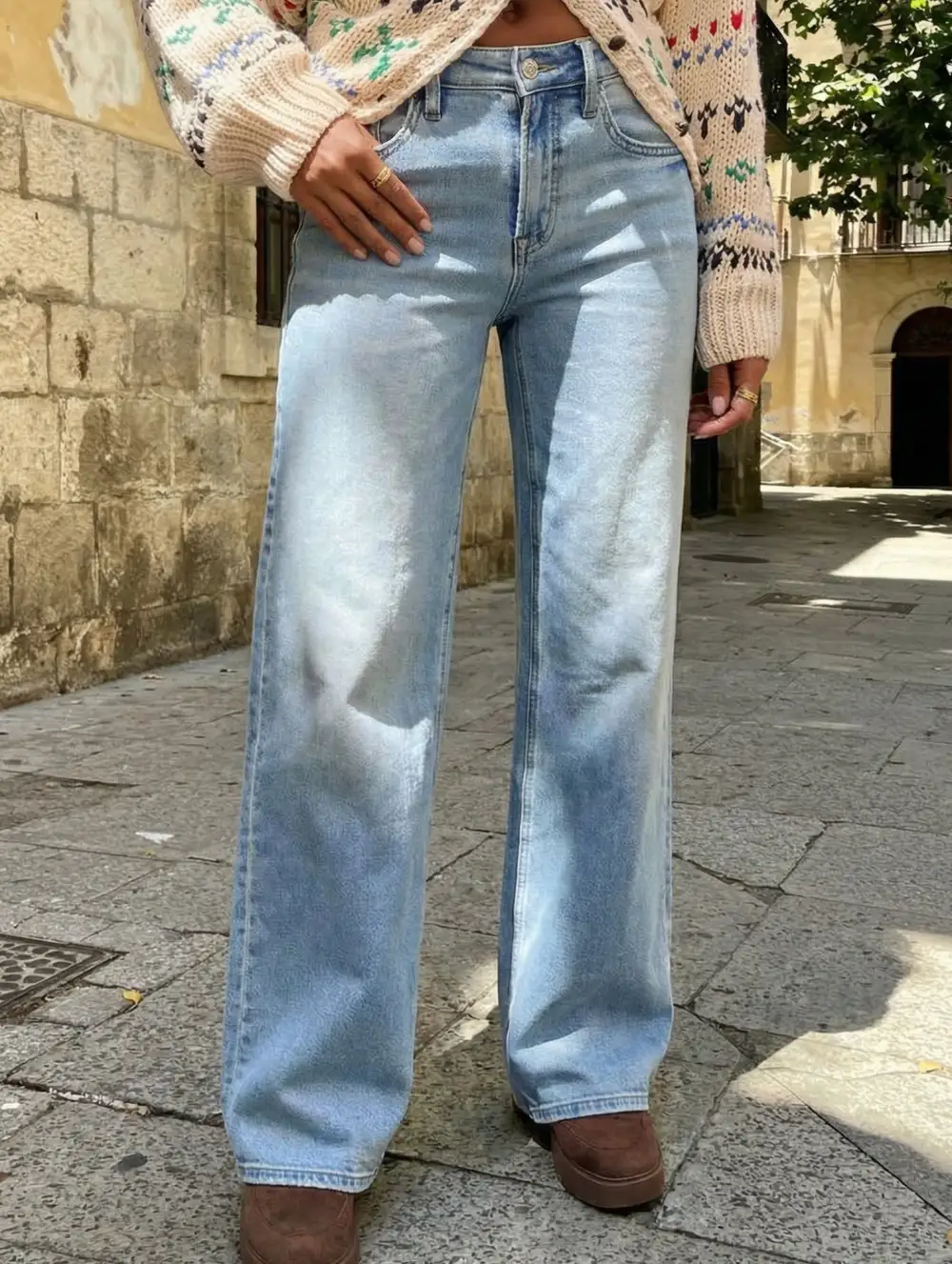 High Waisted Retro Loose Casual Jeans