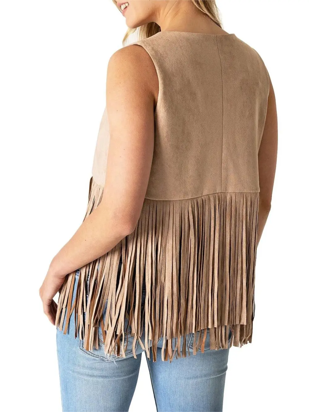 Black Bohemian Fringe Vest