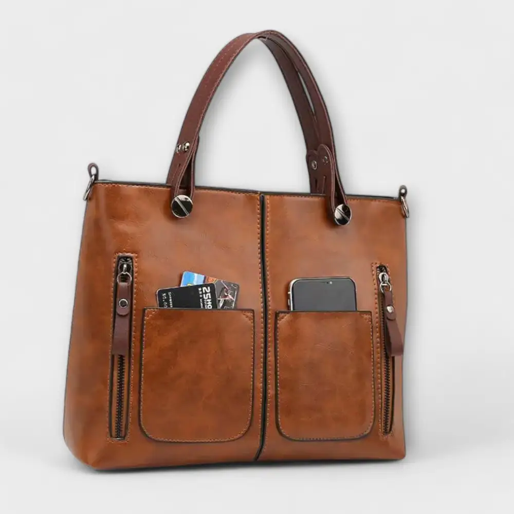 Textured Suede Handbag