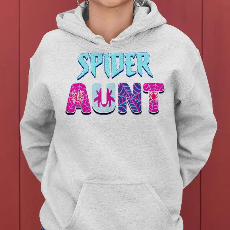 Spider Groovy Aunt Matching Family Party Women Hoodie
