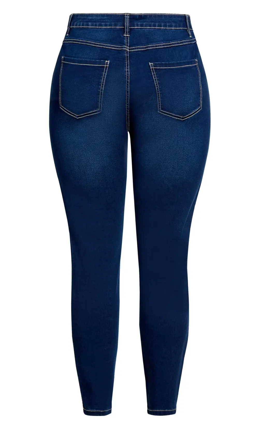 Evans Blue Dark Wash High Waisted Skinny Petite Jeans