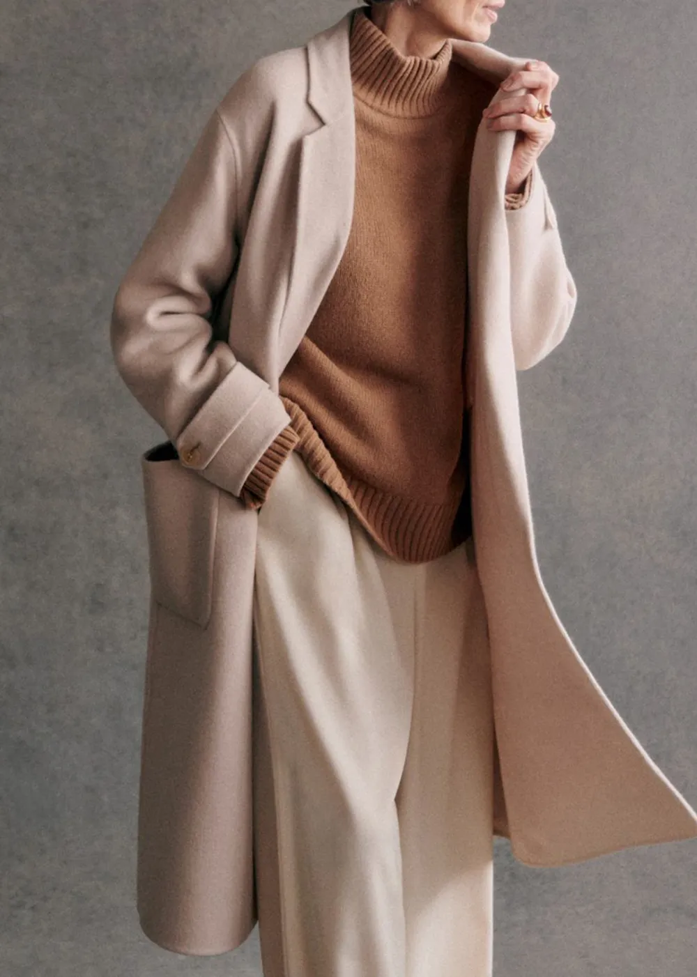 Long Double-Sided Wool Coat