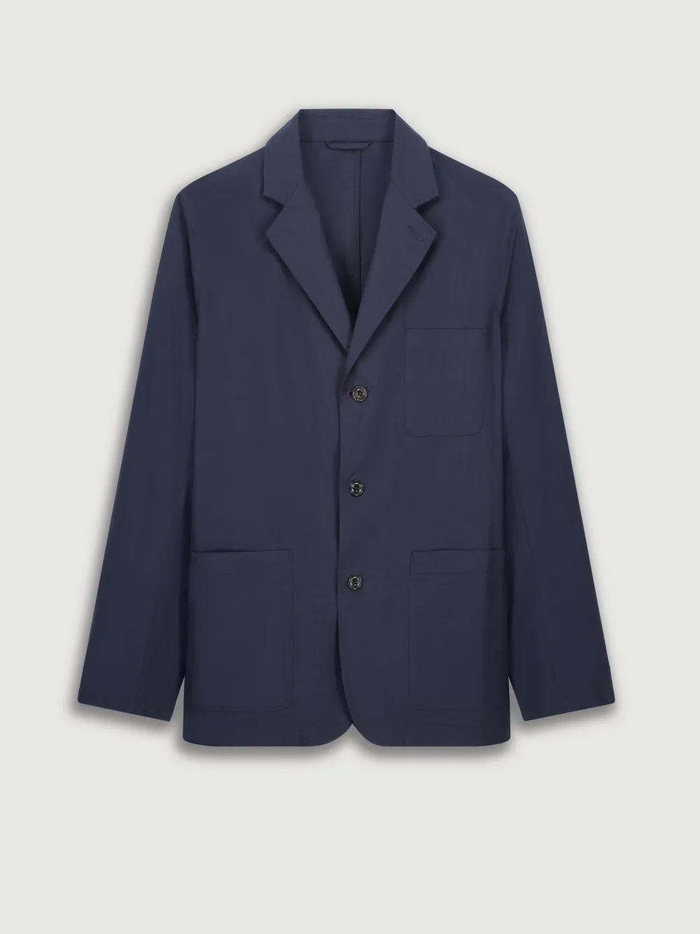 Men's Deep Blue Cotton Jacket