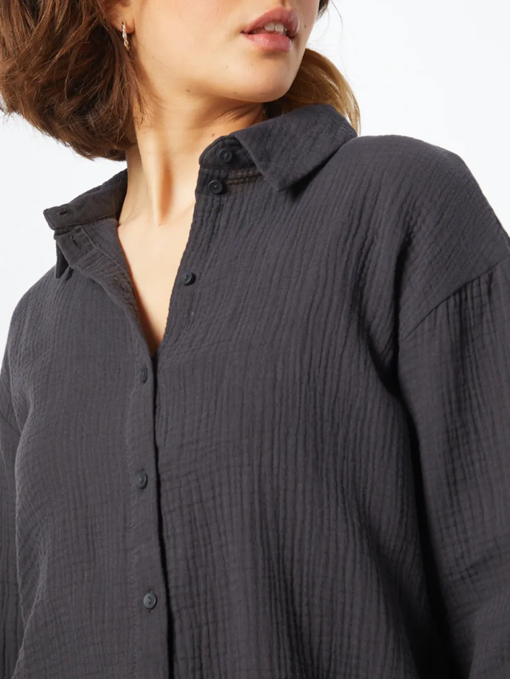 Lapel Long Sleeve Casual Style Blouses