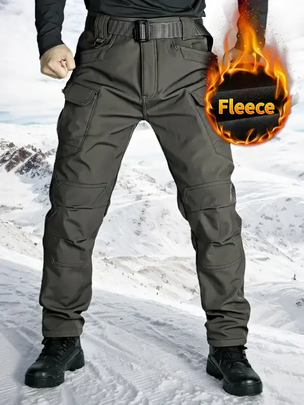 Mens Outdoor Warm Tactical Pants for Men