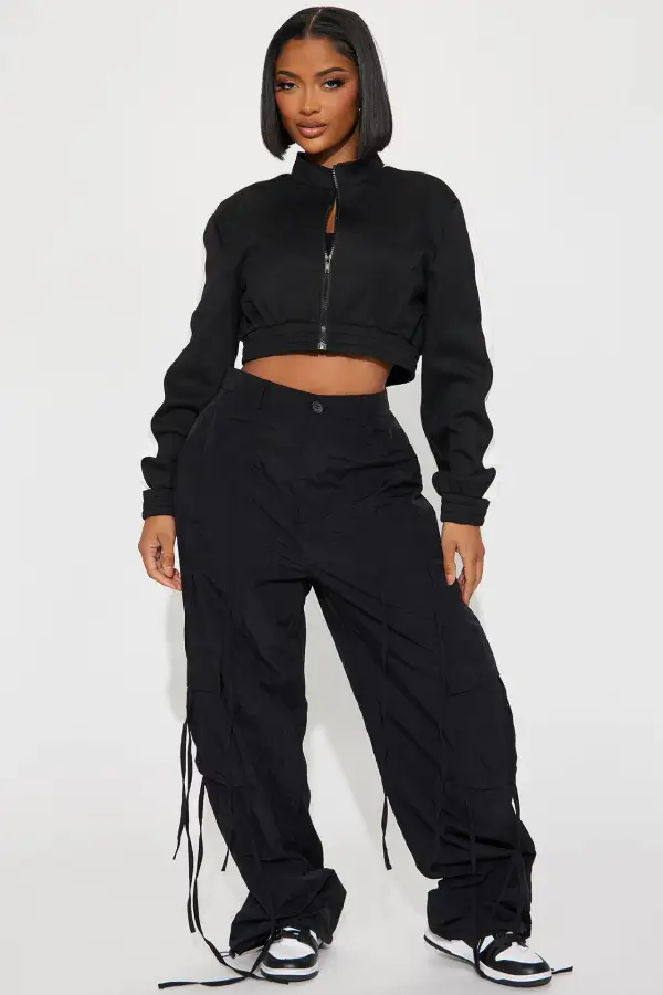 Earned My Stripes Lounge Jacket - Black