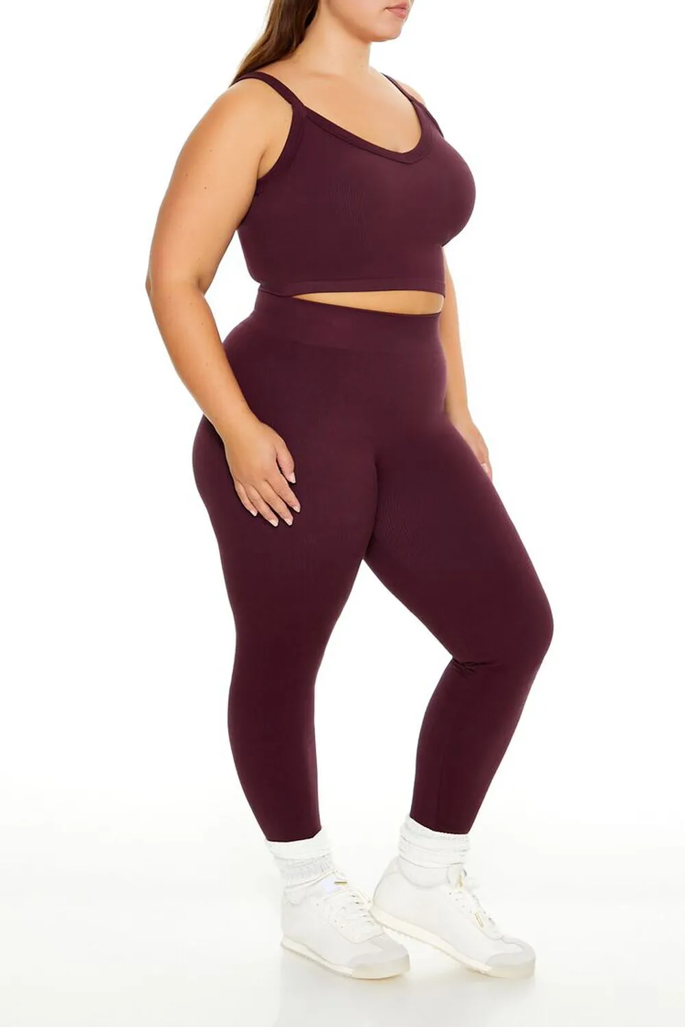 Plus Size Seamless High-Rise Leggings