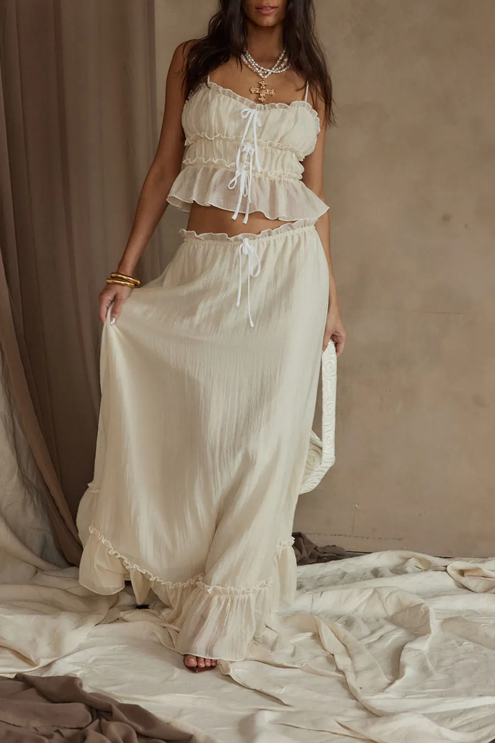 Holiday Style Baby Yellow Maxi Skirt