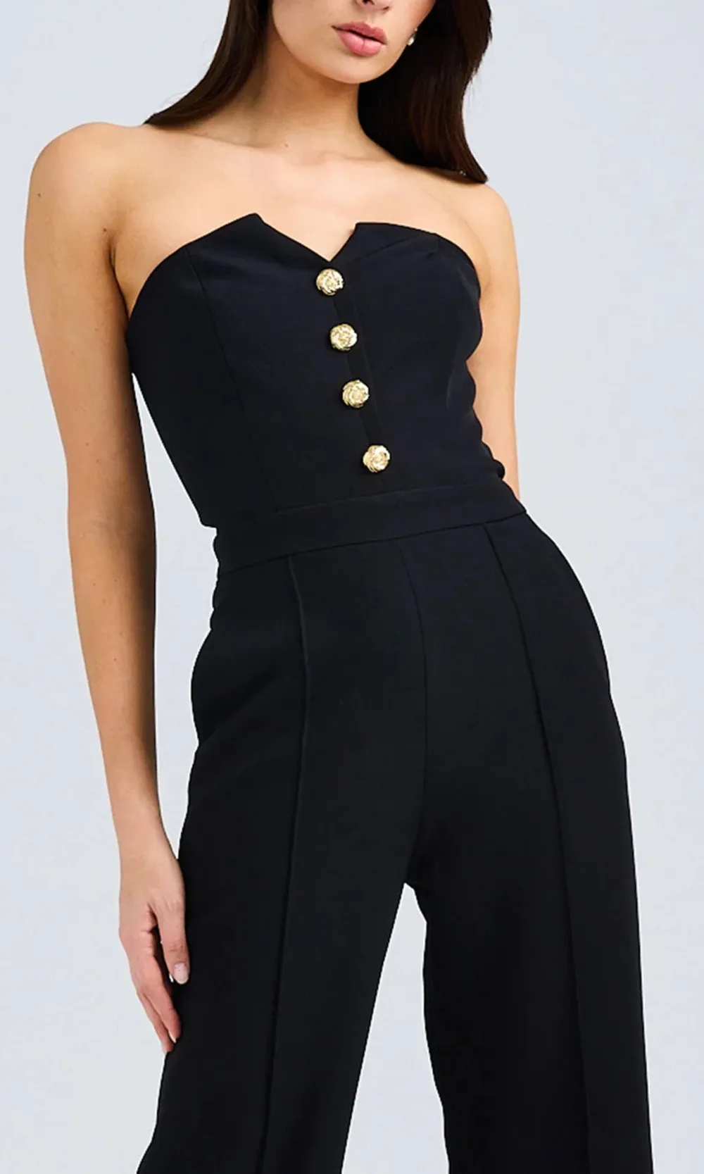 Front Button Jumpsuit