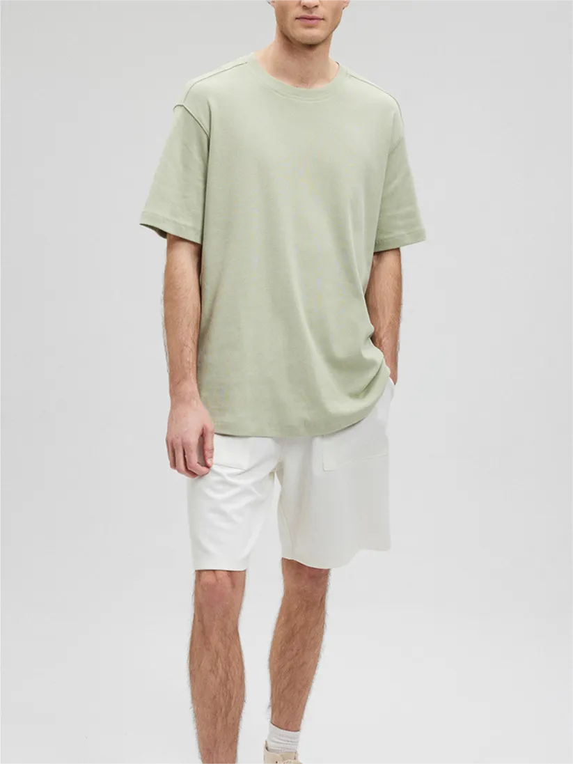 Light Green Short - Sleeve Basic Tee