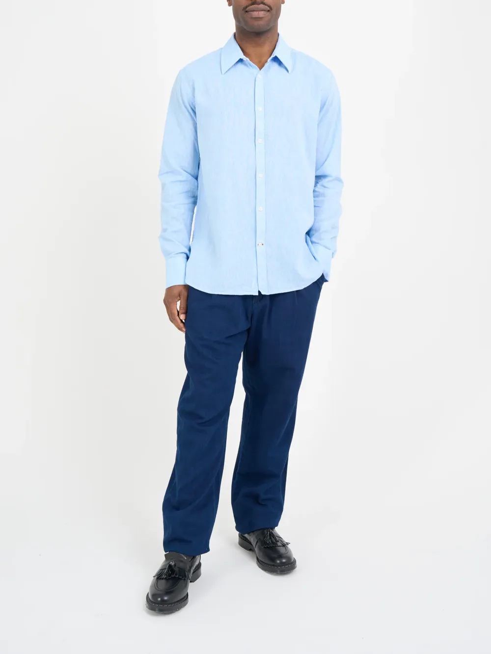 Casual Style Classic Shirt Blue