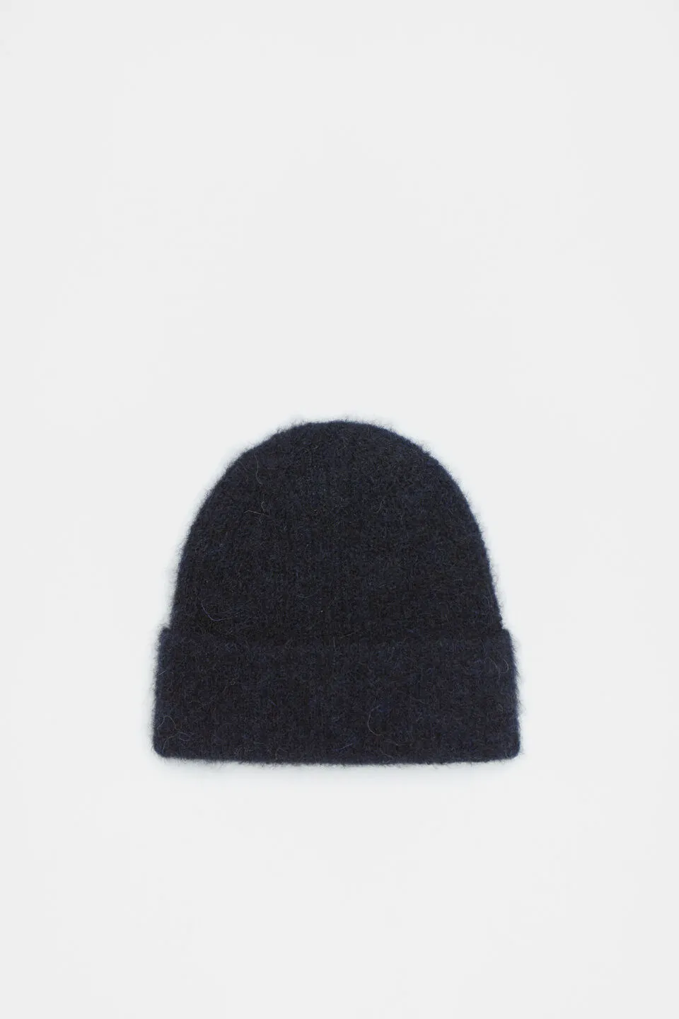 Black Chunky Rib Knit Hat