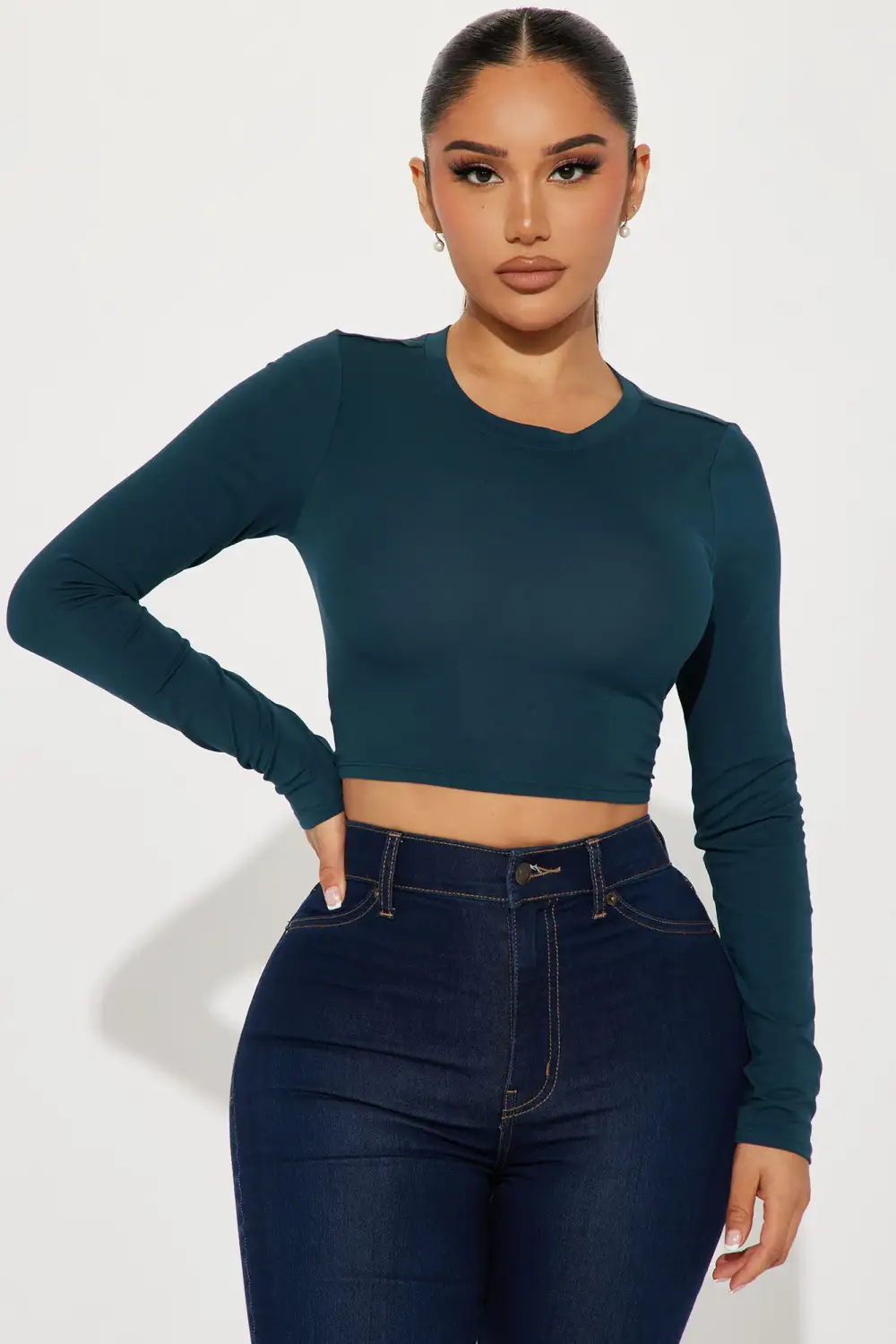 Robin Long Sleeve Top - Teal