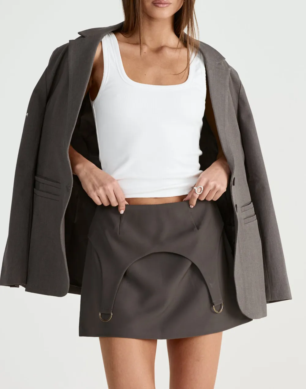 Slimming A-Line Layered Skirt For Women