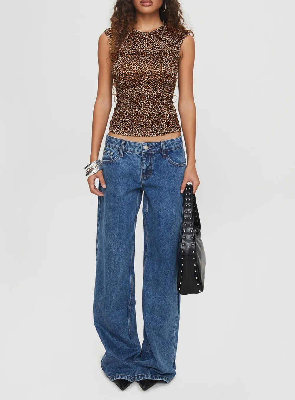 Leopard Print Sleeveless Top