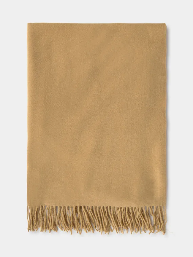SOLID BASIC TASSEL SCARF