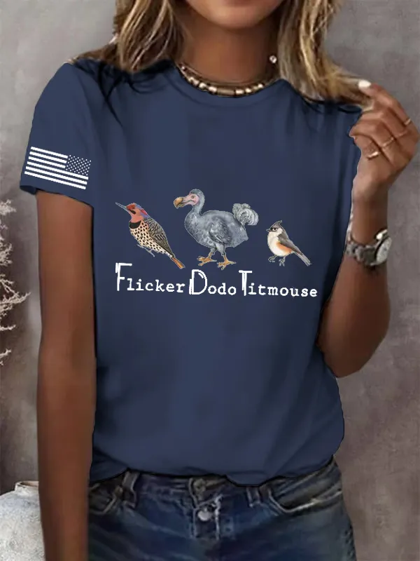 Women'S T-Shirt Women'S Animal FDT Printed Casual T-Shirt