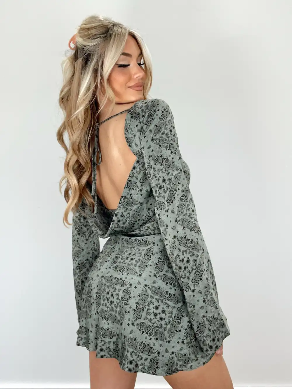 Paisley Party Mini Dress