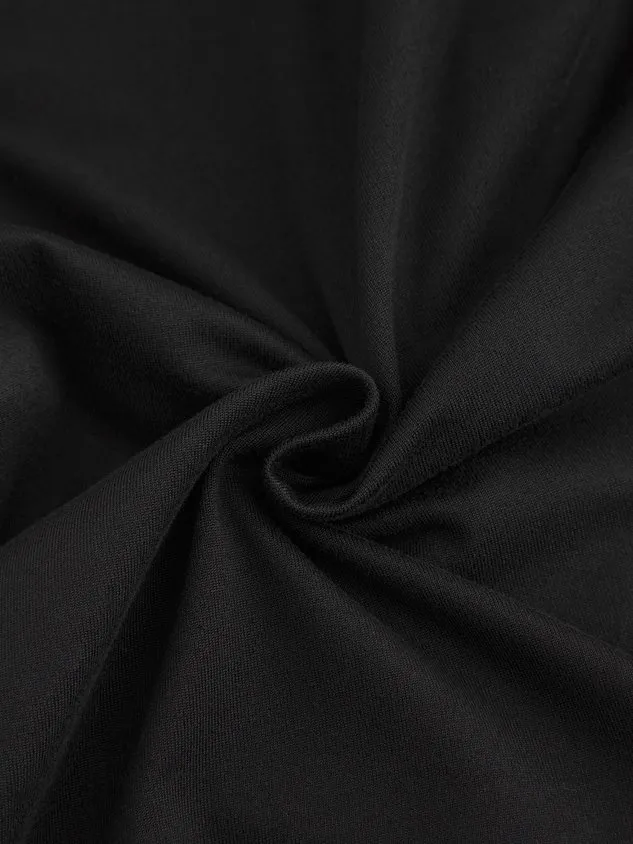 Plain color patterned elastic waist lace high elastic pants Capri Leggings