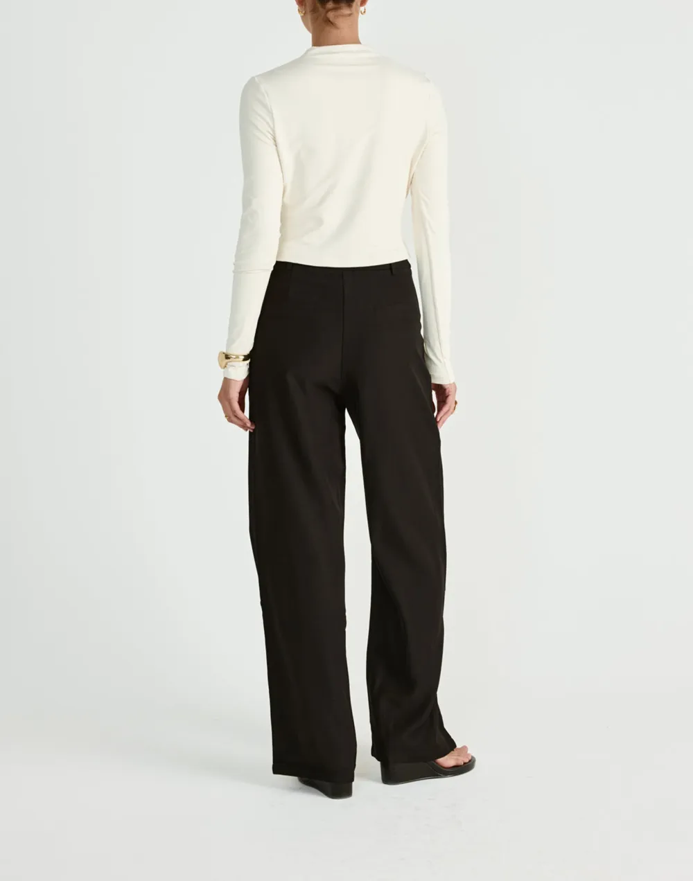 Creative Square Pocket Women's Wide Leg Pants