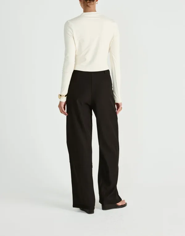 Creative Square Pocket Women's Wide Leg Pants