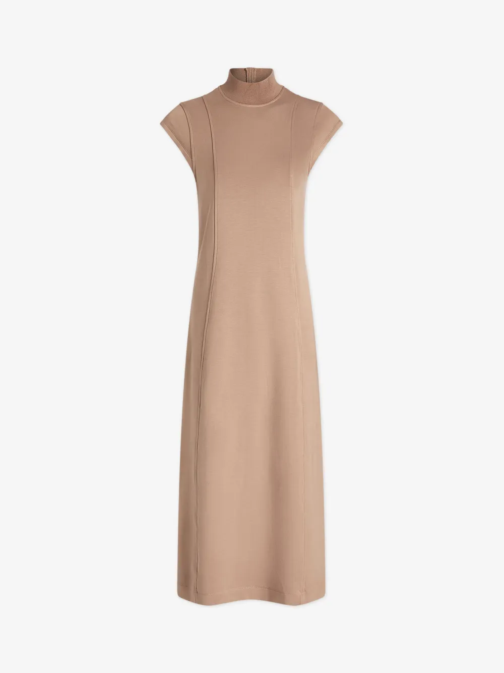 High Neck Midi Dress