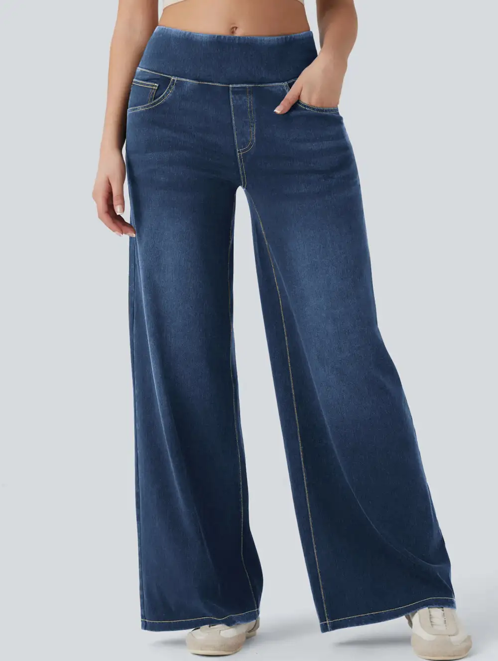High Waisted Stretch Slim-Fit Jeans